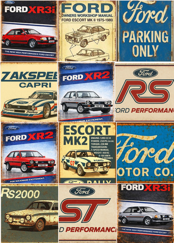 Ford car metal - ford, plaque
