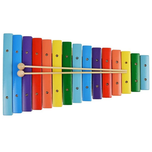 Rainbow wooden xylophone - rainbow,