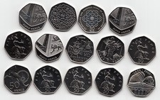Fifty Pence Coins 50p 2000 to 2025 Choose your Year - Brilliant Uncirculated