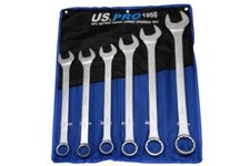 US PRO 6 piece Super Jumbo Combination Spanner Set Wrench 33-50mm 1866