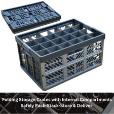 Folding Storage Crates with