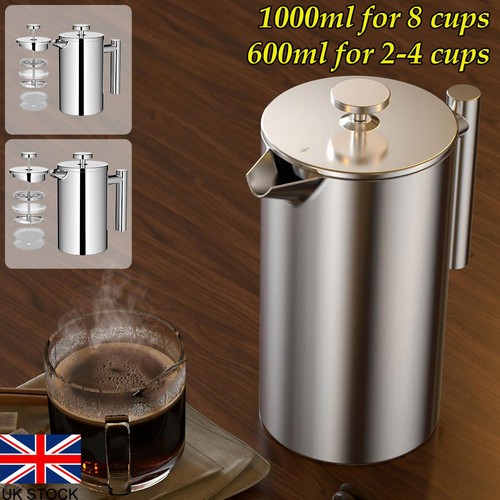 Stainless steel coffee plunger - stainless,
