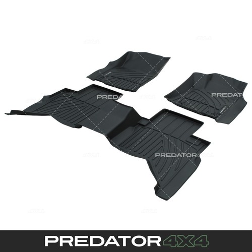 Black rubber car - black, mats