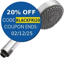 Aqualisa Harmony Electric 4 Spray 105mm Chrome Handset Shower Head Modern 901506