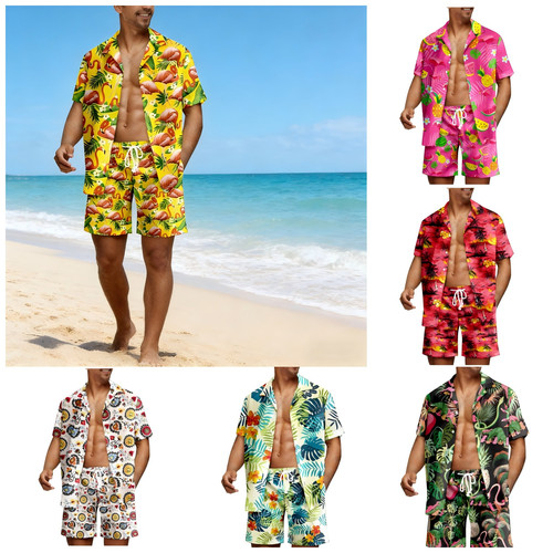 Mens hawaiian shirt palm - mens,