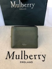 Mulberry Mens 8 Card Wallet Grey Excellent Condition RRP £245