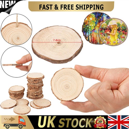 120pcs wood slices round - wood,