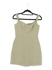 Reformation Women's Mini Dress UK 6 Cream 100% Linen Mini