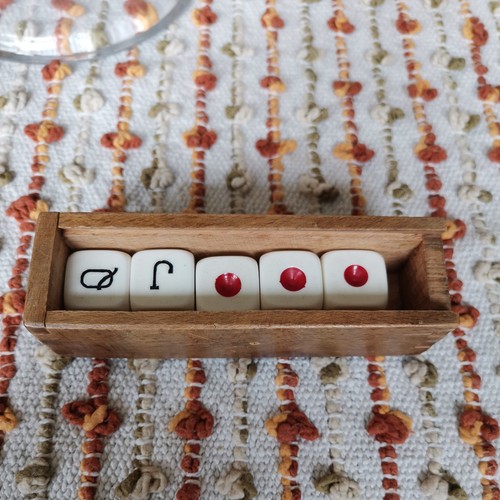 Vintage set poker dice in - of,