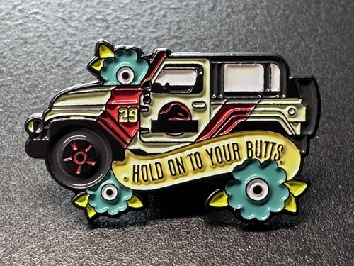 Jurassic park jeep enamel - jurassic,