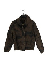Zara Women's Coat M Multi Camo 100% Polyester Puffer Jacket