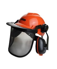 Chainsaw Helmet Mesh Visor Ear
