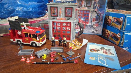 Playmobil 9052 fire station - fire, &