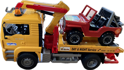 Bruder breakdown toy truck - truck, man