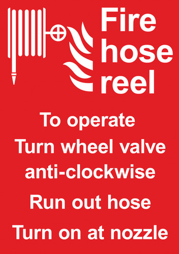 Fire hose reel instructions - hose,