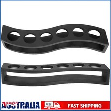 Black Wooden Wine Glass Rack with 6 Holes S Shape Cup Holder for Weddings & Bar