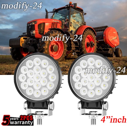 Round white led work - 2x,