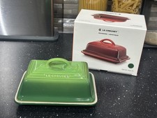 Le Creuset New Stoneware Ceramic Bamboo Green Butter Dish With Lid RRP £45