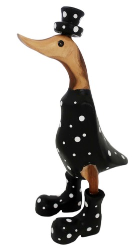 Wooden duck black wellington - duck,