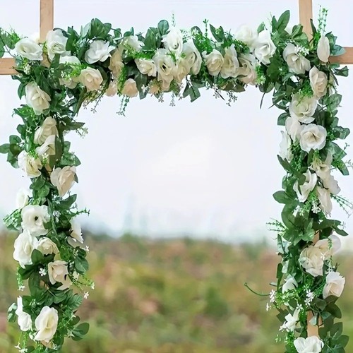 Artificial white flower - 2.2m,
