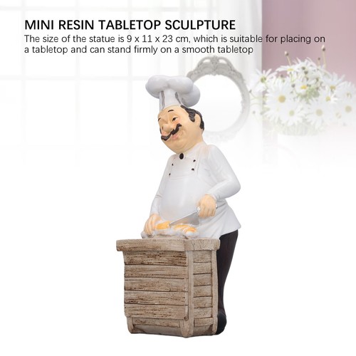 Resin chef ornament - resin,