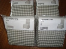 4 x Ikea HENRIKSDAL Covers Henriksdal Chair Long Slipcovers Sagmyra Gray NEW NIP