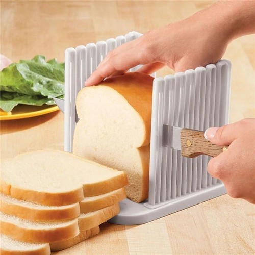 Foldable loaf bread slicer - foldable,