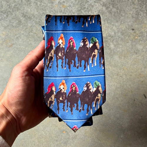 Men blue multicolor - men's, horse
