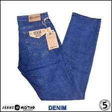 Jeans Uomo Mastino Denim Elasticizzato 5 Tasche Regular Fit