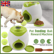 1X Automatic Pet Dog Ball Feeding Machine Toy Interactive Tennis Throw Leak Out