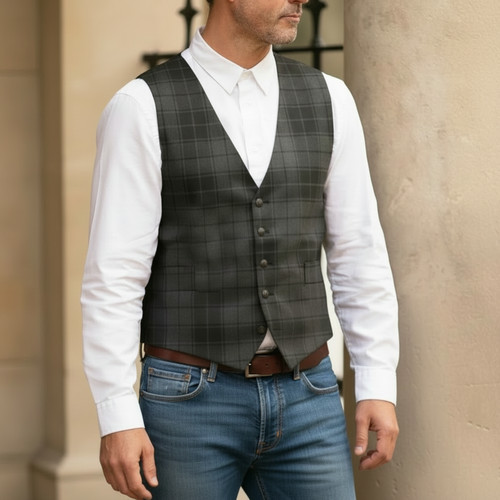 Grey highlander tartan - highlander,