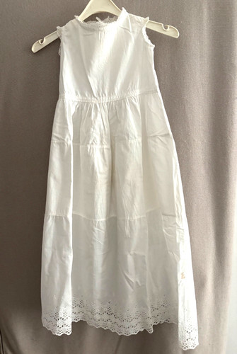 Vintage ivory christening gown - christening,