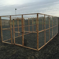 17 x Aviary Panel 6 x 3 + 1 x Door Run 19G Wire Chicken Rabbits Puppy Dogs Bird 