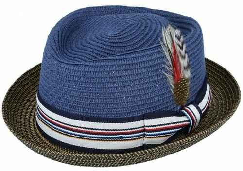 Straw pork pie - straw, hat