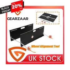 Toe Alignment Tool Plates with 2 Tape Measures, Car Wheel Alignment Gauge Set