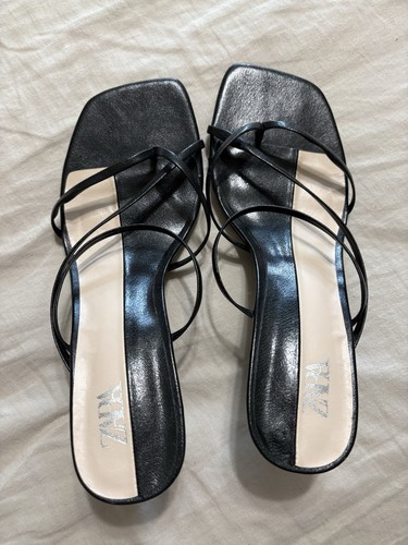 Zara women black heeled - zara,