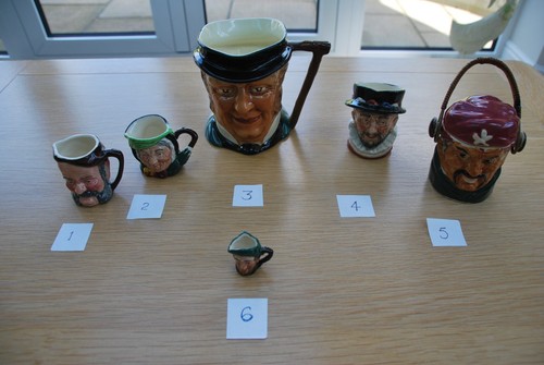 Job lot old toby - toby, jugs