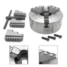 3 Jaw Self Centering Lathe Chuck For Milling 8'' Silver Hardened Steel K11-200 *