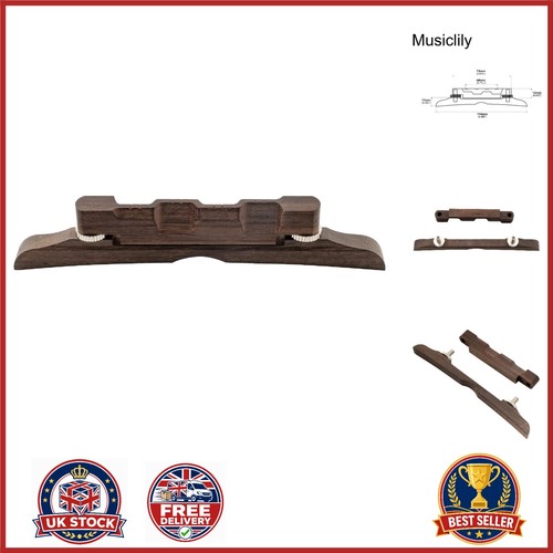 Rosewood mandolin bridge 114mm - rosewood,