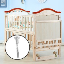 4pcs Practical Spring Bolt Latch Lift Adjuster Baby Bed Fastening Fittings