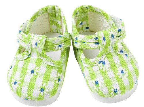 Green daisy shoes - green,