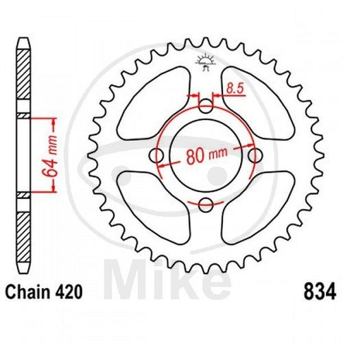 Crown teeth 420 black - 48,