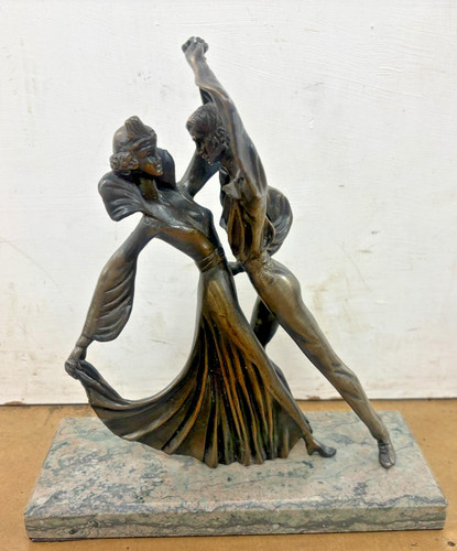 Vintage art deco style bronzed - style,