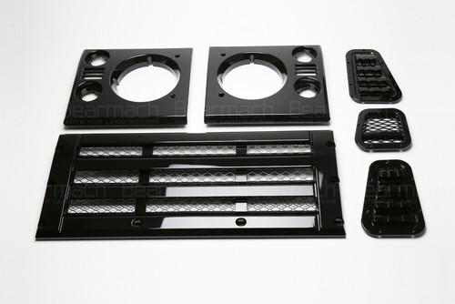 Gloss black grille - grille,, headlight