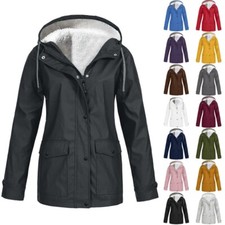 Womens Fleece Hooded Parka