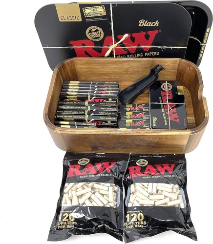 Raw wooden cache box - raw,