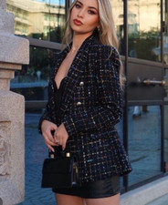 ZARA NAVY BLUE/BLACK DOUBLE