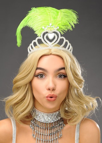 Lime green feather - lime,