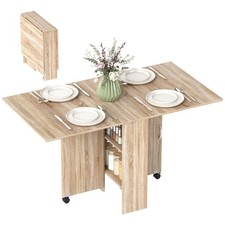 HOMCOM Mobile Drop Leaf Dining
