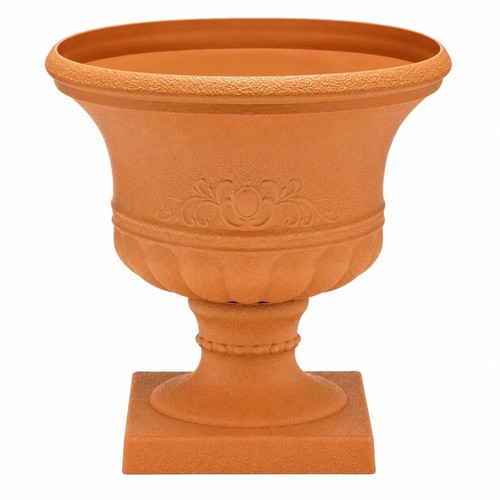 Tan urn garden planter - tan,